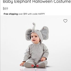 PBKids Elephant Costume 6-12M